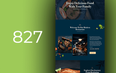 Plantillas web para Restaurantes