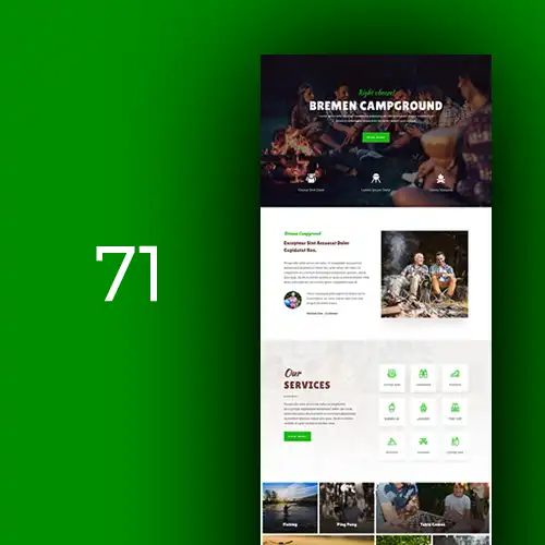 camping website design - shopsfile.com