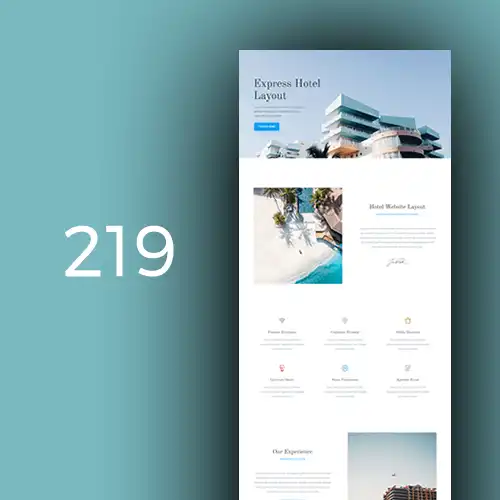 Hotel 2 website design - shopsfile.com
