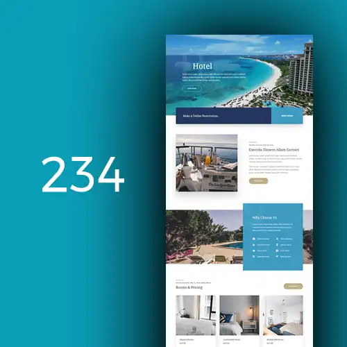 Hotel 3 website design - shopsfile.com