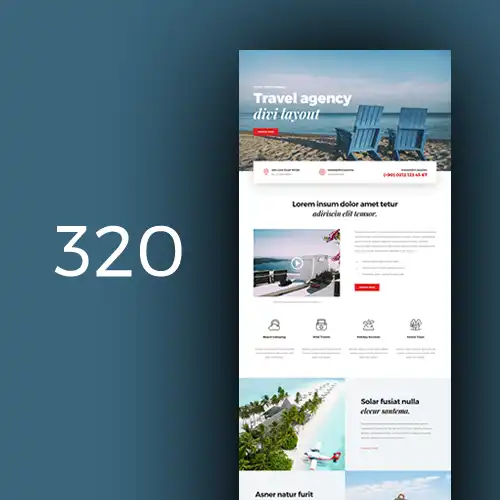 Travel Agency website design - shopsfile.com