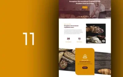 Web designs for bakeries, food and beverages
