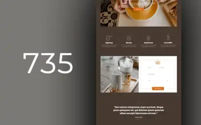 Web designs for cafes, tea shops and chocolate shops