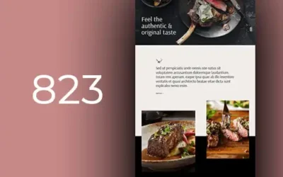 Web designs for restaurants and bars
