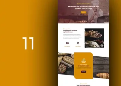 Web designs for bakeries, food and beverages