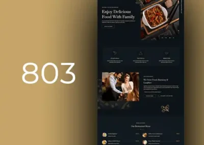 Web designs for restaurants and bars