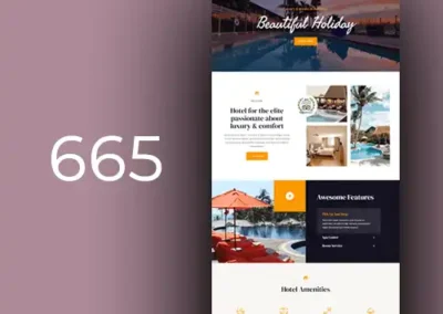 Website design for vacation rentals and hotels