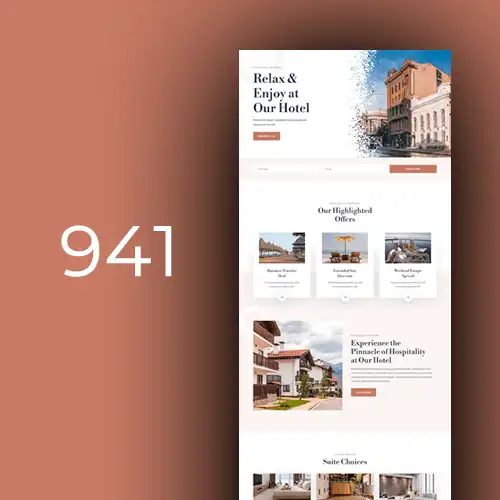 Hotel 18 website design - shopsfile.com