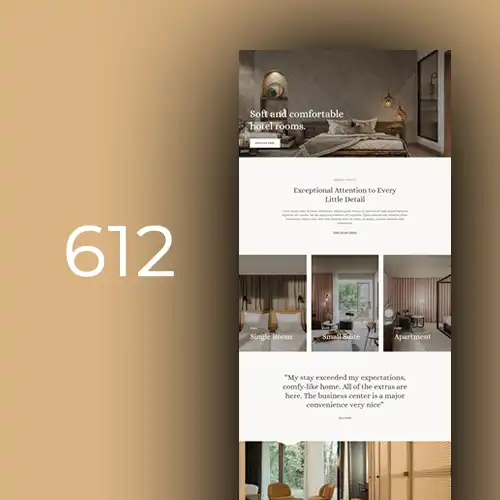 Hotel 9 website design - shopsfile.com