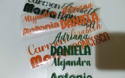 Vinyl stickers for clothing